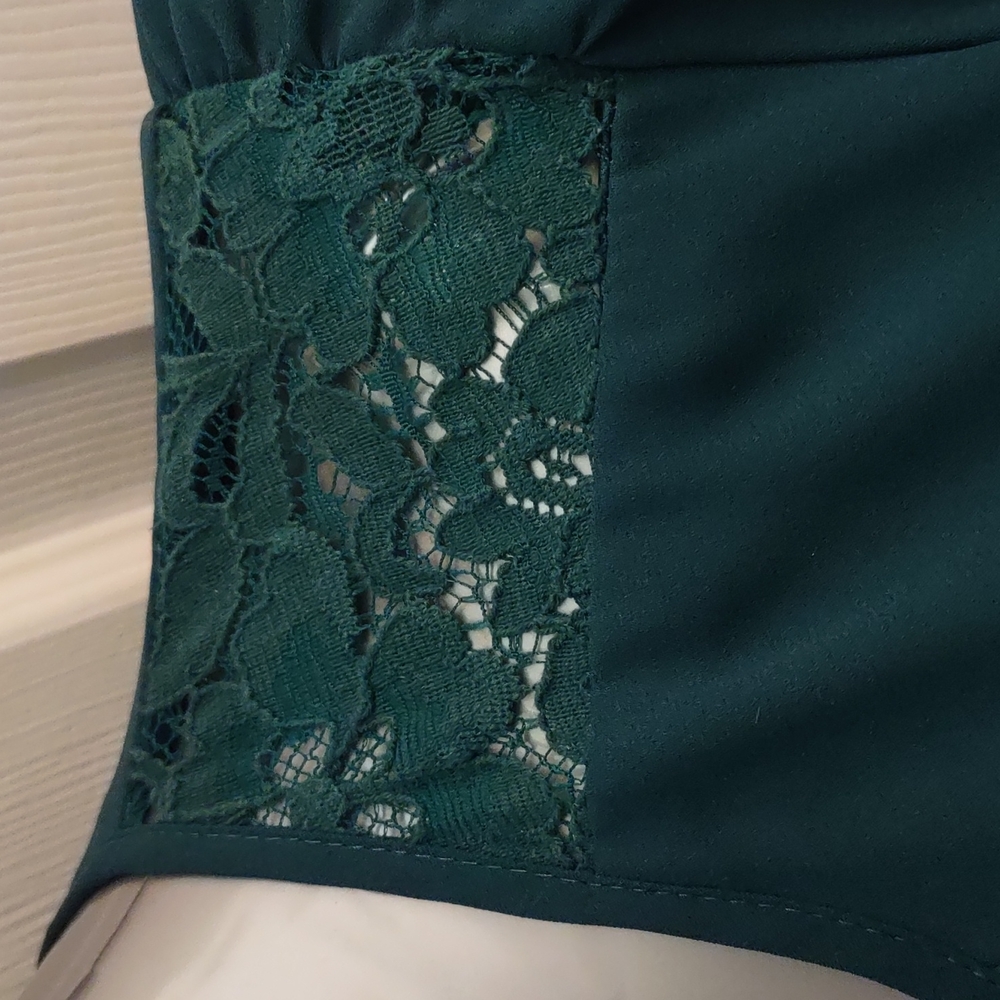 Emerald green above the knee dress - Picture 8 of 11